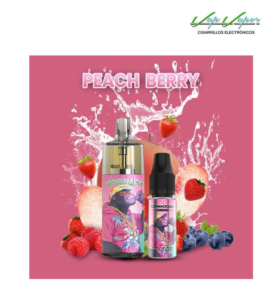 Disposable Pod Peach Berry 10.000PUFFS TORNADO empty + Gift Eliquid 10ml (10mg/20mg) TPD Europe