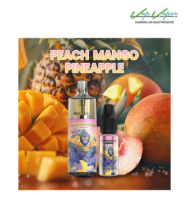 Disposable Pod Peach Mango Pineapple 10.000PUFFS TORNADO empty + Gift Eliquid 10ml (10mg/20mg) TPD Europe