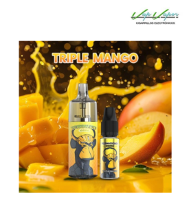Pod Desechable Triple Mango 10.000CALADAS TORNADO vacío + Líquido regalo 10ml (10mg/20mg) TPD Europa