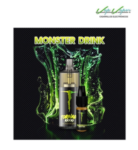 Disposable Pod Monster Drink 10.000PUFFS TORNADO empty + Gift Eliquid 10ml (10mg/20mg) TPD Europe