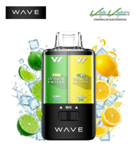 Disposable Pod MIX 3 flavours - Lima ICE / Lemon ICE or MIX 40.000 puffs (0mg) 16ml - 750mah Bud Vape Wave Switch