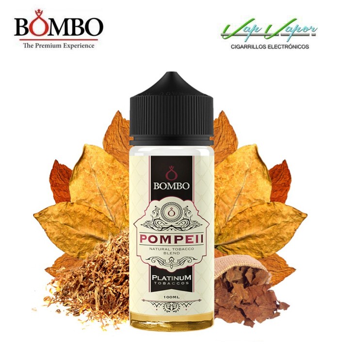 Pompeii 100ml (0mg) Platinum Tobaccos by Bombo TABACO NATURAL (60%VG/40%PG)