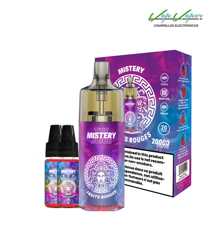 Pod Desechable MISTERY 20.000CALADAS MDS vacío 800mah + Líquido regalo 10ml (20mg) TPD Europa - Ítem2
