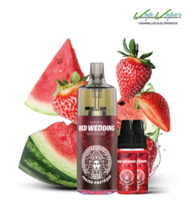 Pod Desechable RED WEDDING 20.000CALADAS MDS vacío 800mah + Líquido regalo 10ml (20mg) TPD Europa