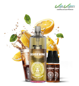 Pod Desechable SILVER WING 20.000CALADAS MDS vacío 800mah + Líquido regalo 10ml (20mg) TPD Europa