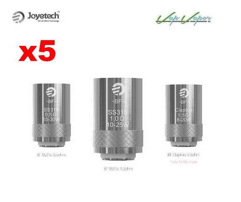 Pack 5 coils Cubis AIO BF SS316 - 0.5ohm / 0.6ohm /1ohm /1.5ohm 