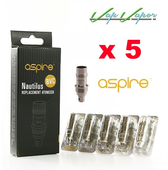 PACK 5 Resistencias Aspire Nautilus 0,7 /1.6 /1.8ohm