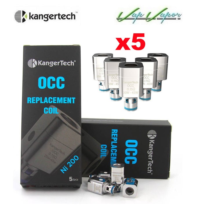 PACK Resistencias Kangertech OCC Ni200 0.15ohms