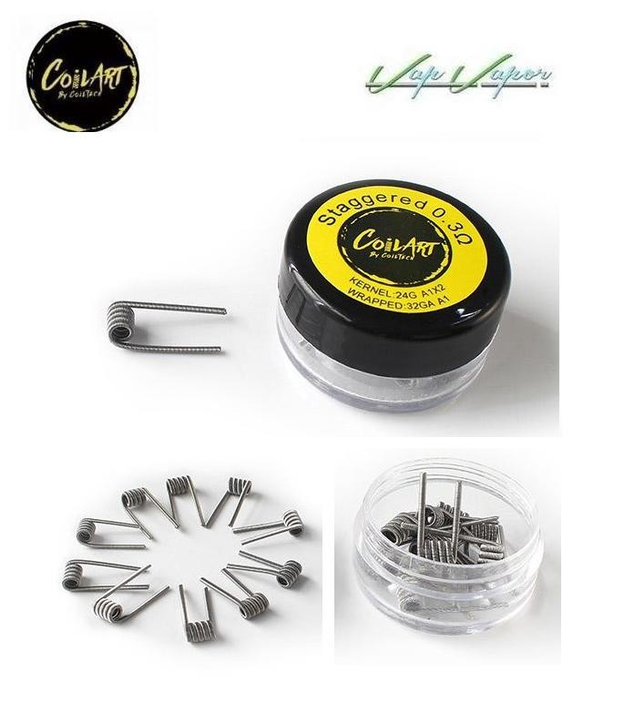 Pack 10 Resistencias Staggered Coil Art 03ohm