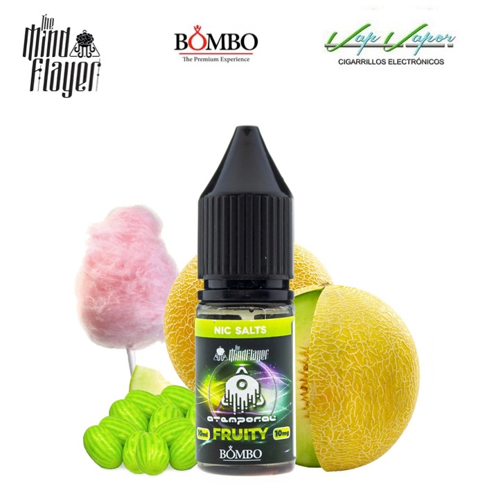 SALTS Atemporal Fruity 10ml (10mg/ 20mg) The Mind Flayer & Bombo (Melon, Bubble Gum, Cotton Candy)