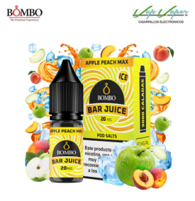 SALES Apple Peach MAX Bar Juice by Bombo 10ml (0mg/5mg/10mg/15mg/20mg) 