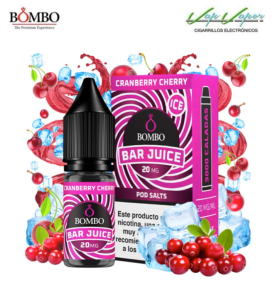 SALES Cranberry Cherry Bar Juice by Bombo 10ml (0mg/5mg/10mg/15mg/20mg) 