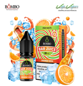 SALTS Orange Soda ICE Bar Juice by Bombo 10ml (0mg/5mg/10mg/20mg) Orange, Freshness