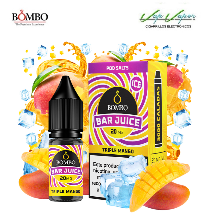 SALTS Triple Mango Bar Juice by Bombo 10ml (0mg/5mg/10mg/20mg) 