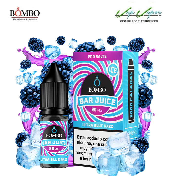 SALES Ultra Blue Razz ICE Bar Juice by Bombo 10ml (0mg/5mg/10mg/20mg) 