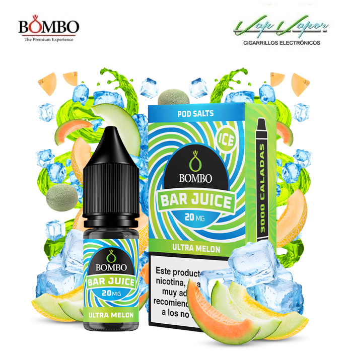 SALTS Ultra Melon ICE Bar Juice by Bombo 10ml (0mg/5mg/10mg/20mg) 