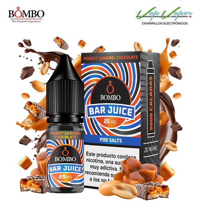 SALES Peanut Chocolate Caramel Bar Juice by Bombo 10ml (0mg/5mg/10mg/20mg)
