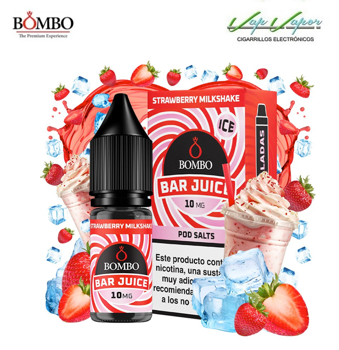 SALES Strawberry Milkshake ICE Bar Juice by Bombo 10ml (0mg/5mg/10mg/20mg)