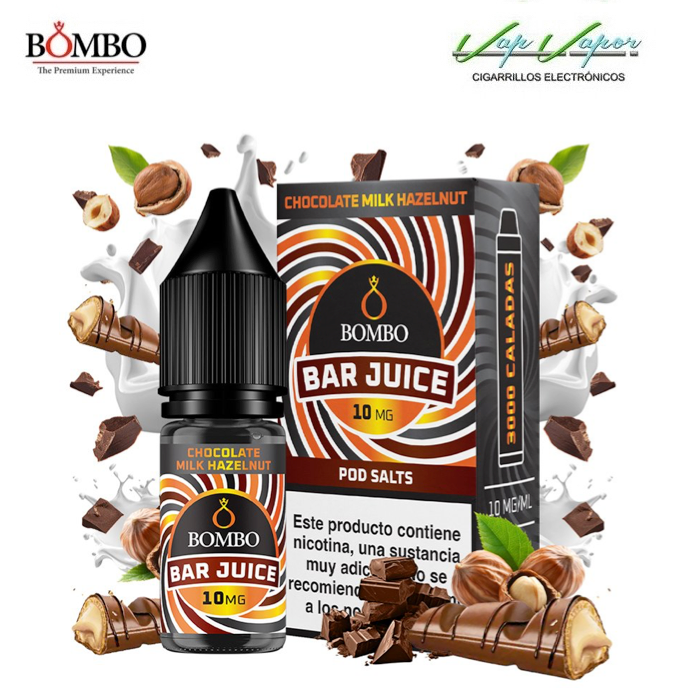 SALES Chocolate Milk Hazelnut Bar Juice by Bombo 10ml (0mg/5mg/10mg/20mg)
