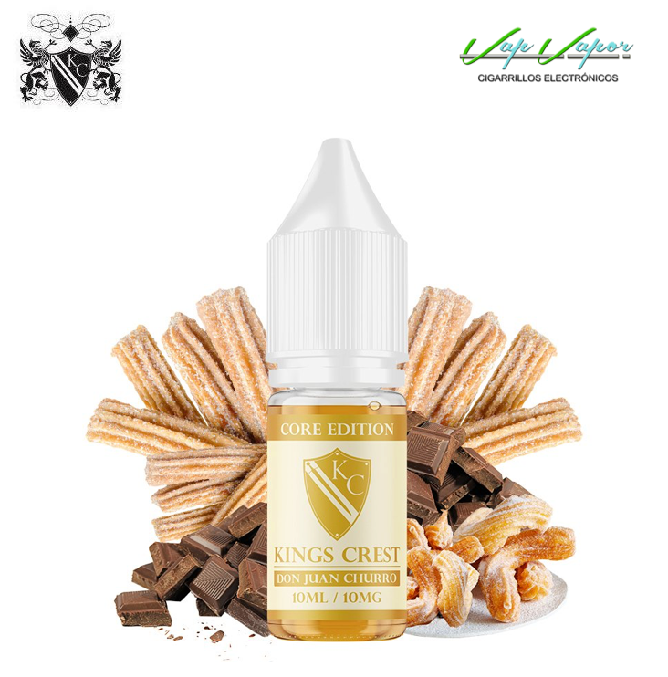 NEW - SALTS Core Edition Don Juan CHURRO Kings Crest 10ml (10mg/15mg/20mg) 