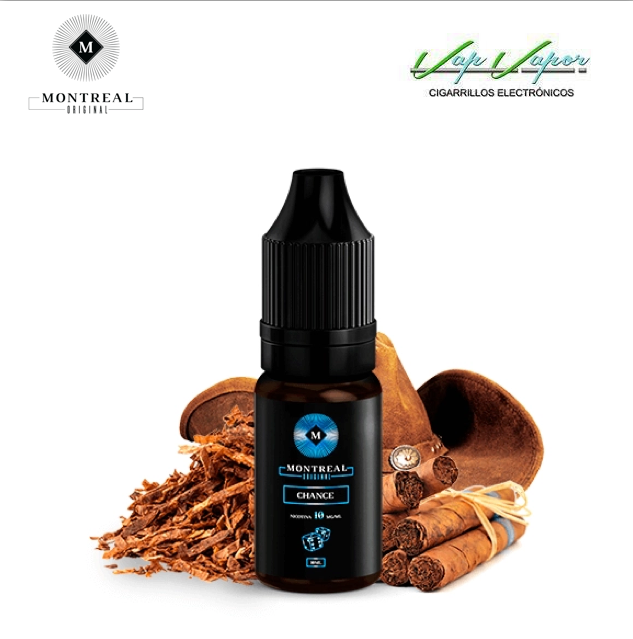 SALES Montreal Original CHANCE 10ml (10mg/20mg) tabaco tostado americano