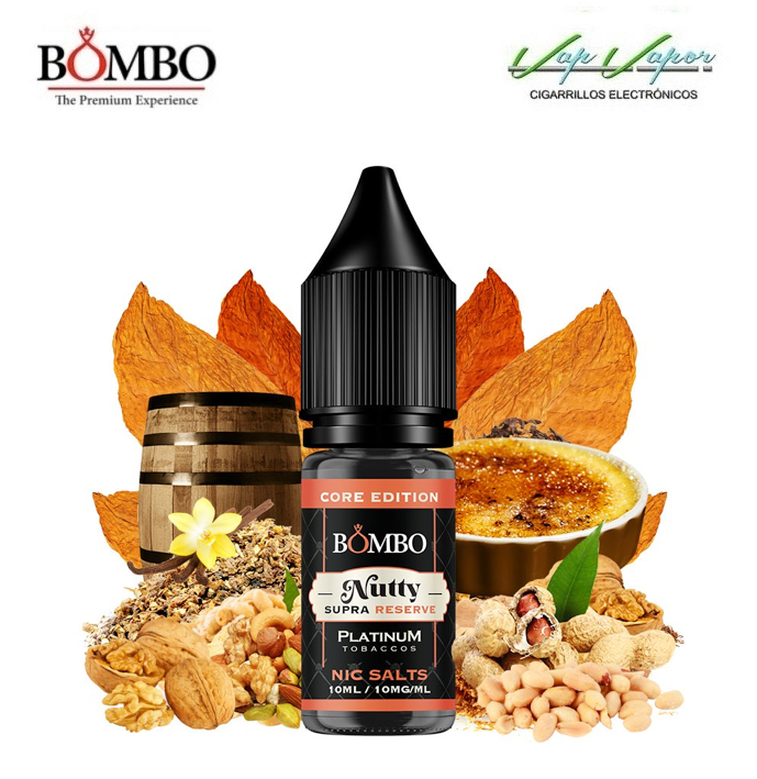 SALES Core Edition NUTTY SUPRA RESERVA Bombo Platinum Tobaccos 10ml (10mg/15mg/20mg) 