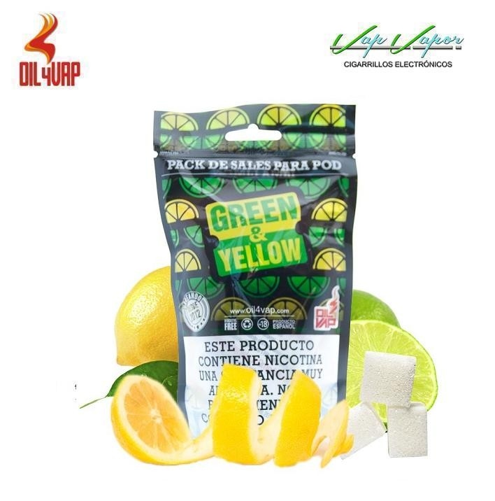 OFERTA!! SALES GREEN AND YELLOW Pack 23ml/30ml (9mg/18mg) Oil4Vap 