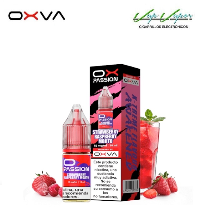 SALES OXVA Ox Passion Strawberry Raspberry Mojito 10ml (10mg/15mg/20mg) mojito, fresa, frambuesa