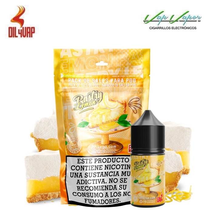 PROMOTION!!! SALTS Pack 23ml/30ml PASTRY LEMON (9mg/18mg) Oil4Vap