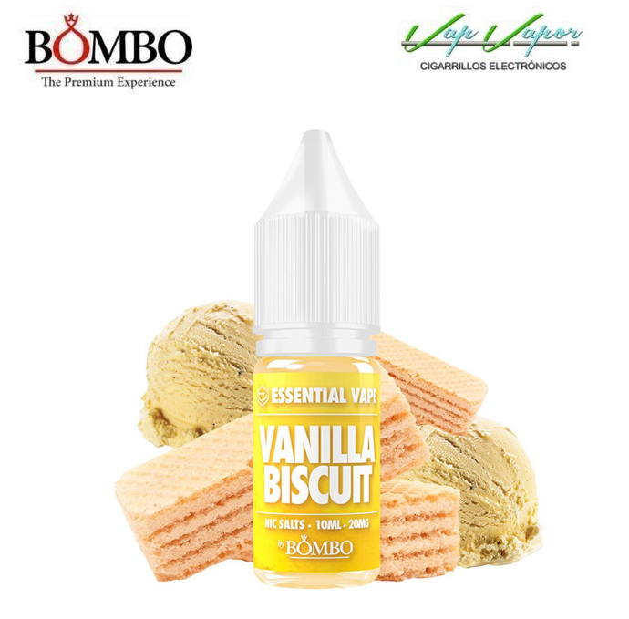SALES Vanilla Biscuit 10ml Essential Vape by Bombo 10ml (10mg/20mg) 