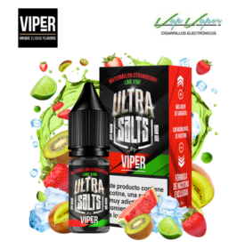 ULTRA SALES Watermelon Strawberry Lime Kiwi 10ml (0mg/10mg/20mg) Viper Nic Salts