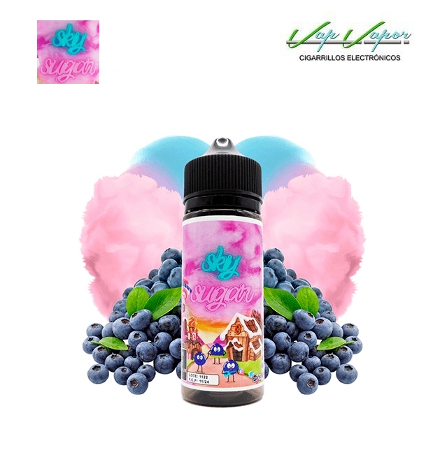 Sky Sugar BLUEBERRY (Cotton Candy, Blueberry) 100ml (0mg) 