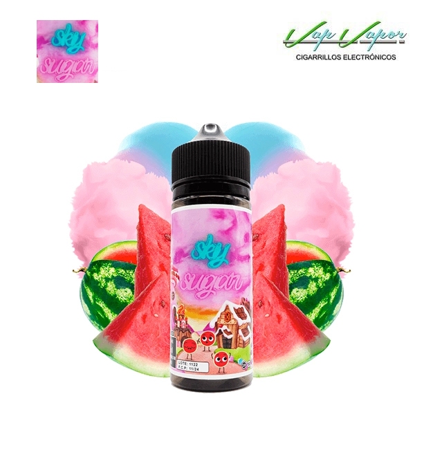 Sky Sugar WATERMELON 100ml (0mg) (Cotton Candy, Watermelon)