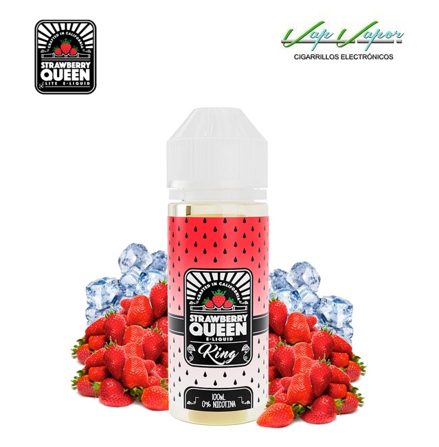 KING - Strawberry Queen 100ml (0mg) Wild Strawberries + Freshness