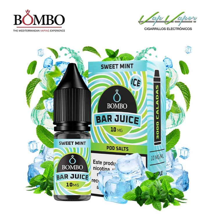 SALTS Sweet Mint ICE Bar Juice by Bombo 10ml (0mg/5mg/10mg/15mg/20mg) 
