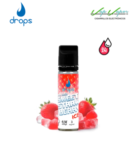 CONCENTRATE DROPS All in Sweet Strawberry ICE 10ml (to make 60ml) with 3mg/10mg/20mg nicotine 