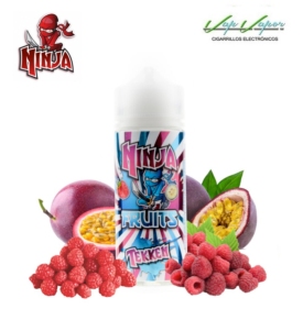 Tekken Ninja Fruits 100ml(0mg) Fruta la de pasión, Frambuesas dulces 