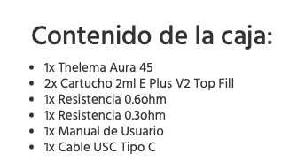 Thelema AURA 45W 1600mah Pod Lost Vape - Ítem11