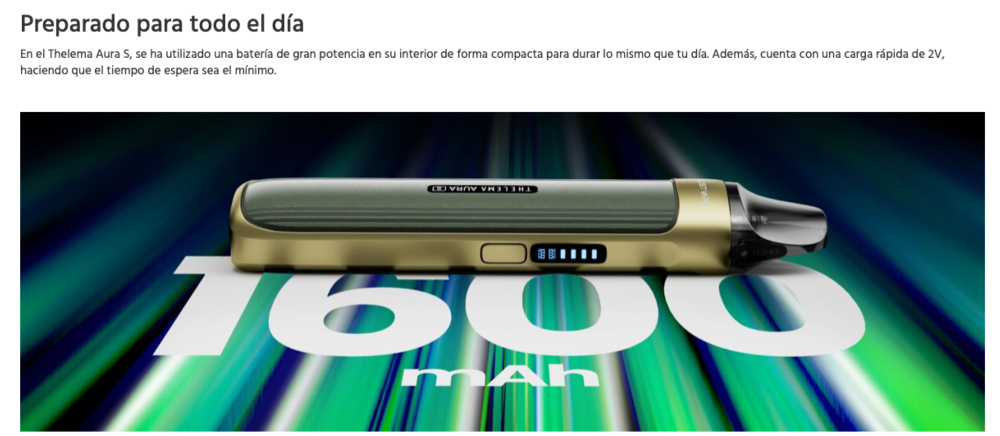 OFERTA!!! Thelema AURA S 40W 1600mah Pod Lost Vape - Ítem6