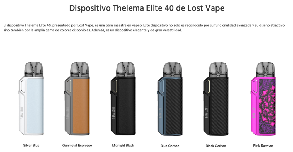 Thelema Elite 40W 1400mah Pod Lost Vape - Ítem2