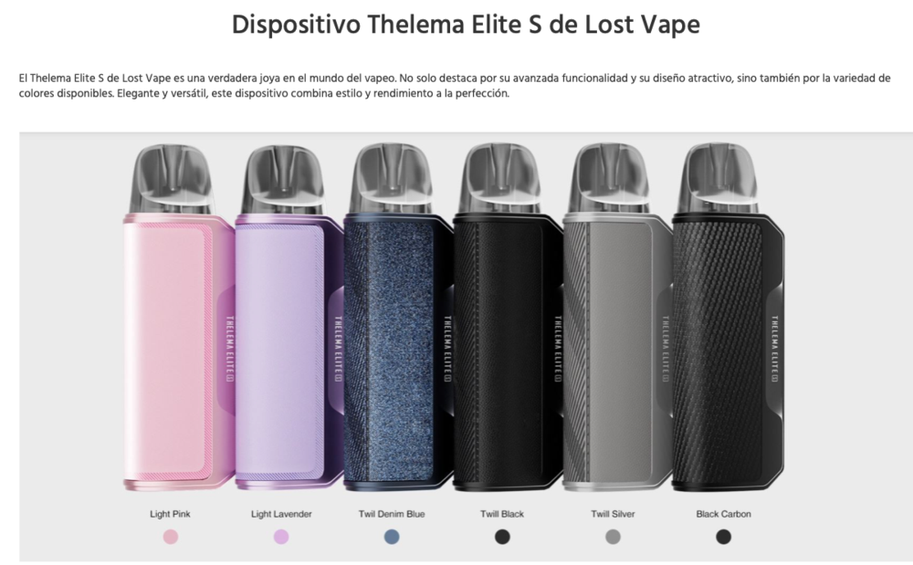 Thelema ELITE S 40W 1400mah Pod Lost Vape - Ítem2