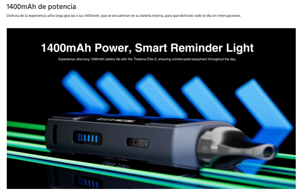 Thelema ELITE S 40W 1400mah Pod Lost Vape - Ítem6