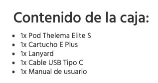 Thelema ELITE S 40W 1400mah Pod Lost Vape - Ítem10