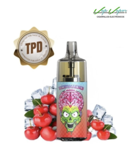 Disposable Pod CHERRY ICE 10.000PUFFS TORNADO empty + Eliquid Gift 10ml (10mg/20mg) TPD Europe