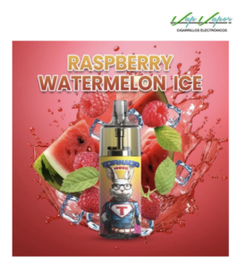 Disposable Pod RASPBERRY WATERMELON ICE 10.000PUFFS TORNADO empty + Eliquid Gift 10ml (10mg/20mg) TPD Europe