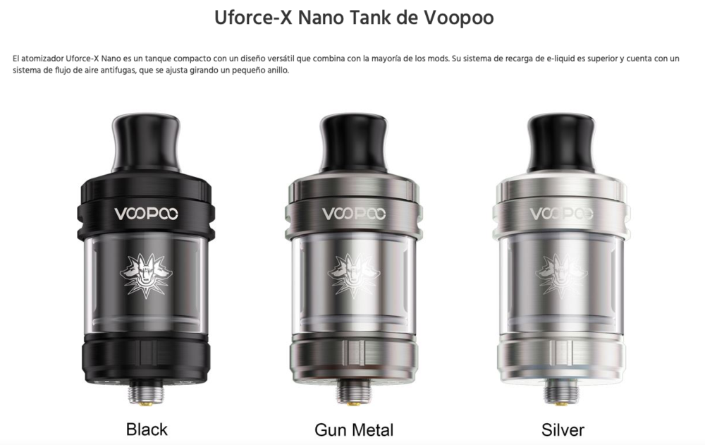 Uforce X NANO Tank 2ml Voopoo (pnp-x) - Ítem2