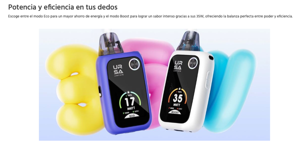 Ursa EPOCH PRO 1400mah 35W Lost Vape - Ítem5