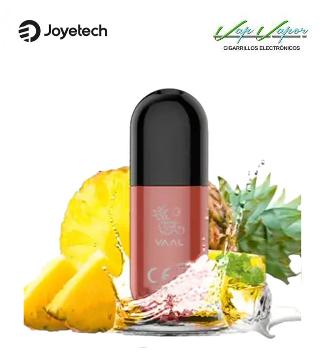 OFERTA!!! PIÑA Y FRESCOR - Ananas Givré- Pod desechable Vaal Q Bar Joyetech (0mg,9mg) 500CALADAS 2ml 400mah