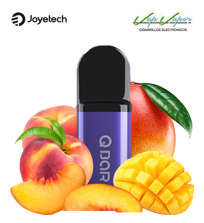 OFERTA!!! MELOCOTON Y MANGO - Pêche Mangue - Pod desechable Vaal Q Bar Joyetech (0mg,9mg,17mg) 500CALADAS 2ml 400mah