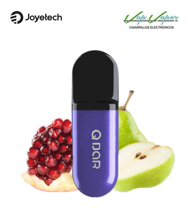 PROMOTION!!! PEAR AND PASSION FRUIT - Poire Passion - Disposable Pod Vaal Q Bar Joyetech (0mg,9mg,17mg) 500PUFFS 2ml 400mah